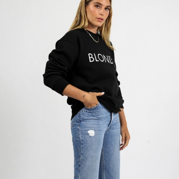 Brunette The Label Sweaters - M/L | Brunette the Label "Blonde" Crewneck